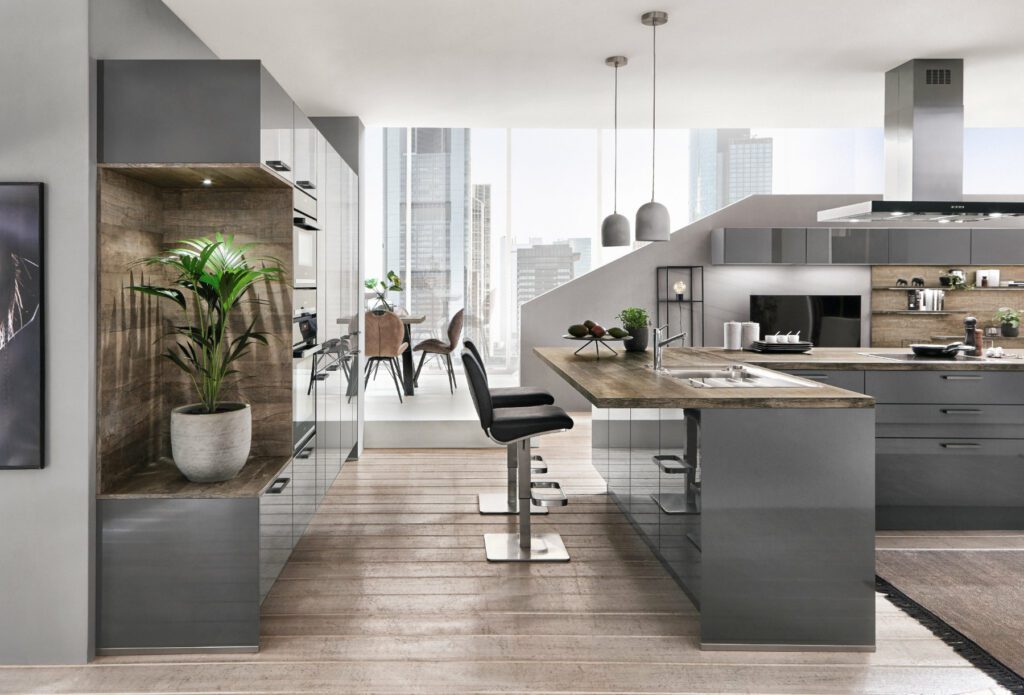 Nobilia Grey Gloss Kitchen | Kutchenhaus, Welwyn Garden City